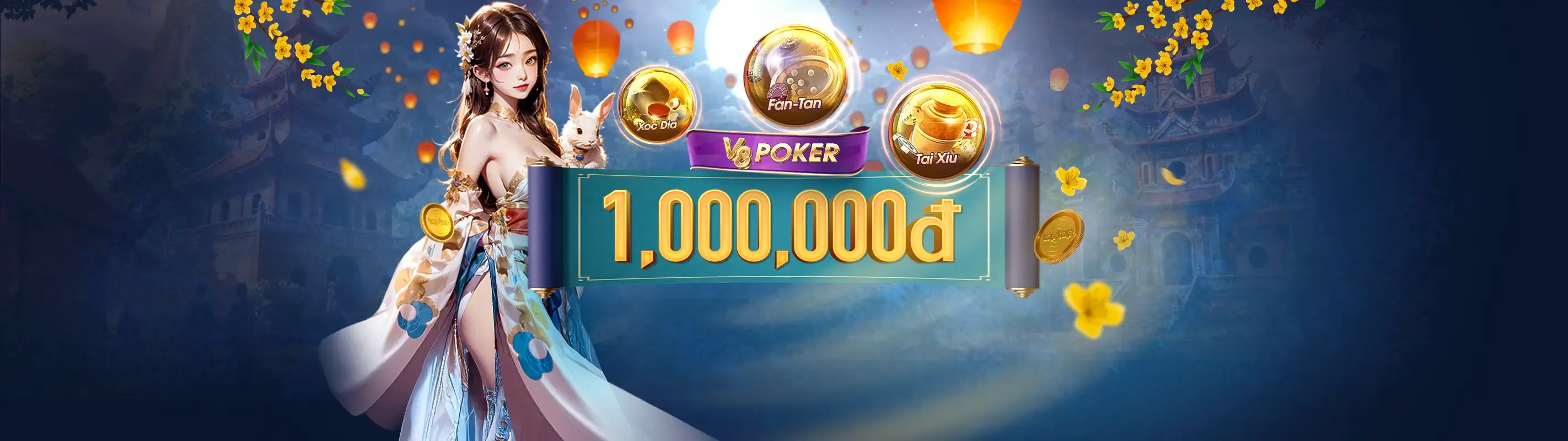 Banner ưu đãi mới nhất KV888 link vào